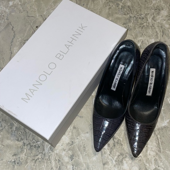 Manolo blahnik snakeskin size 35 brand new with box - Picture 6 of 10